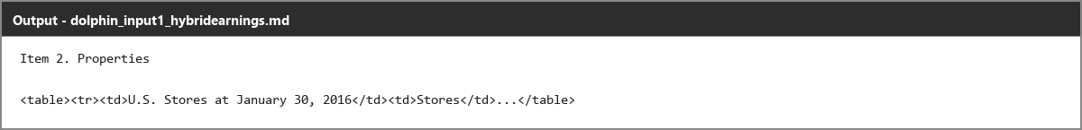 Output artifact for "Reading Order Preservation" test: The section title is left as plain text rather than being marked as a heading., dolphin_input1_hybridearnings_docheadings_item2_parsed_failure.png