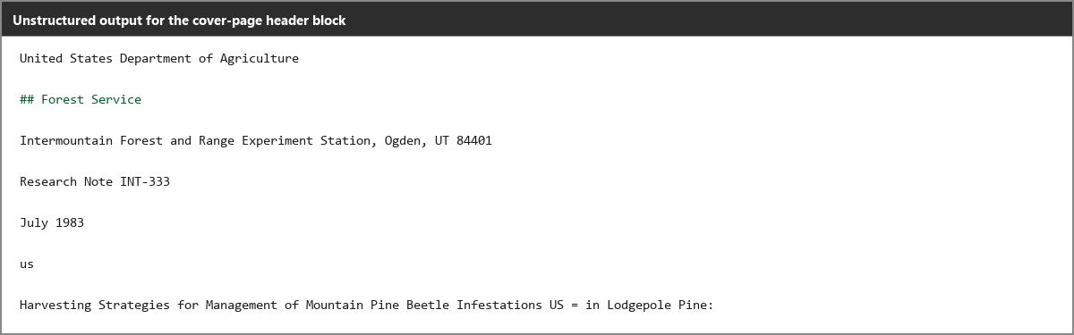 Output artifact for "Heading Detection" test: Only part of the source's sidebar text is promoted to a heading, and the author byline is also treated like a heading rather than plain metadata text., unstructured_input3_scannedpaper_logo_header_omitted_failed.png
