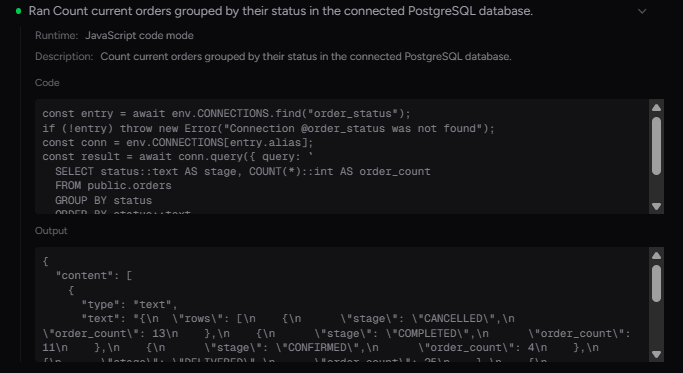 Output artifact for "Inspectable Execution Trace" test: Show-work trace for the status-grouping query against the live orders table., input3-main-show-work-groupby-sql.png