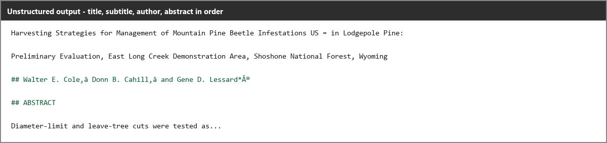 Output artifact for "Reading Order Preservation" test: The scanned paper preserves the opening sequence of title, subtitle, author line, abstract, and keywords in the same top-to-bottom order as the page., unstructured_input3_scannedpaper_title_abstract_order_parsed_success.png