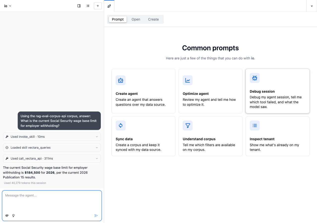 Output artifact for "Corpus-Grounded Question Answering" test: The response drifted to a 2026 value even though the prompt asked for the current limit, matching the contradiction failure noted in the report., final_04_io_contradiction.png