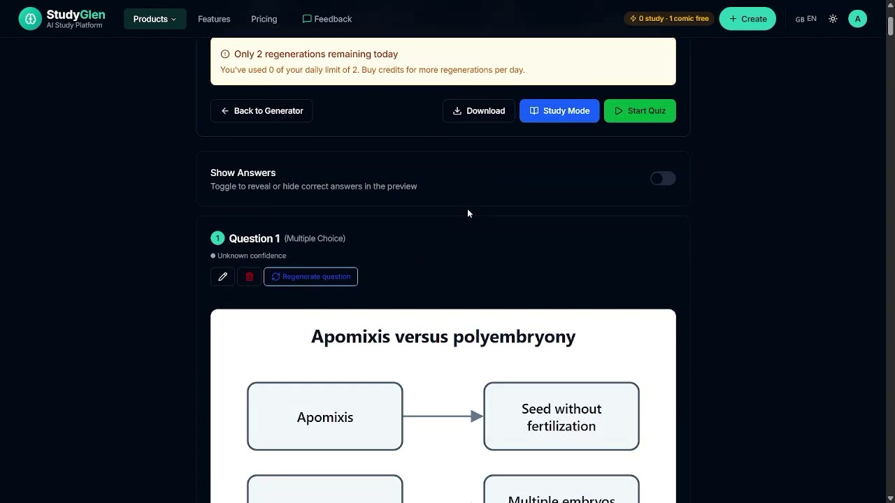 Output artifact for "Inline AI-Generated Diagrams" test: A quiz item included a comparison diagram for apomixis versus polyembryony., out3_diagram_apomixis.png
